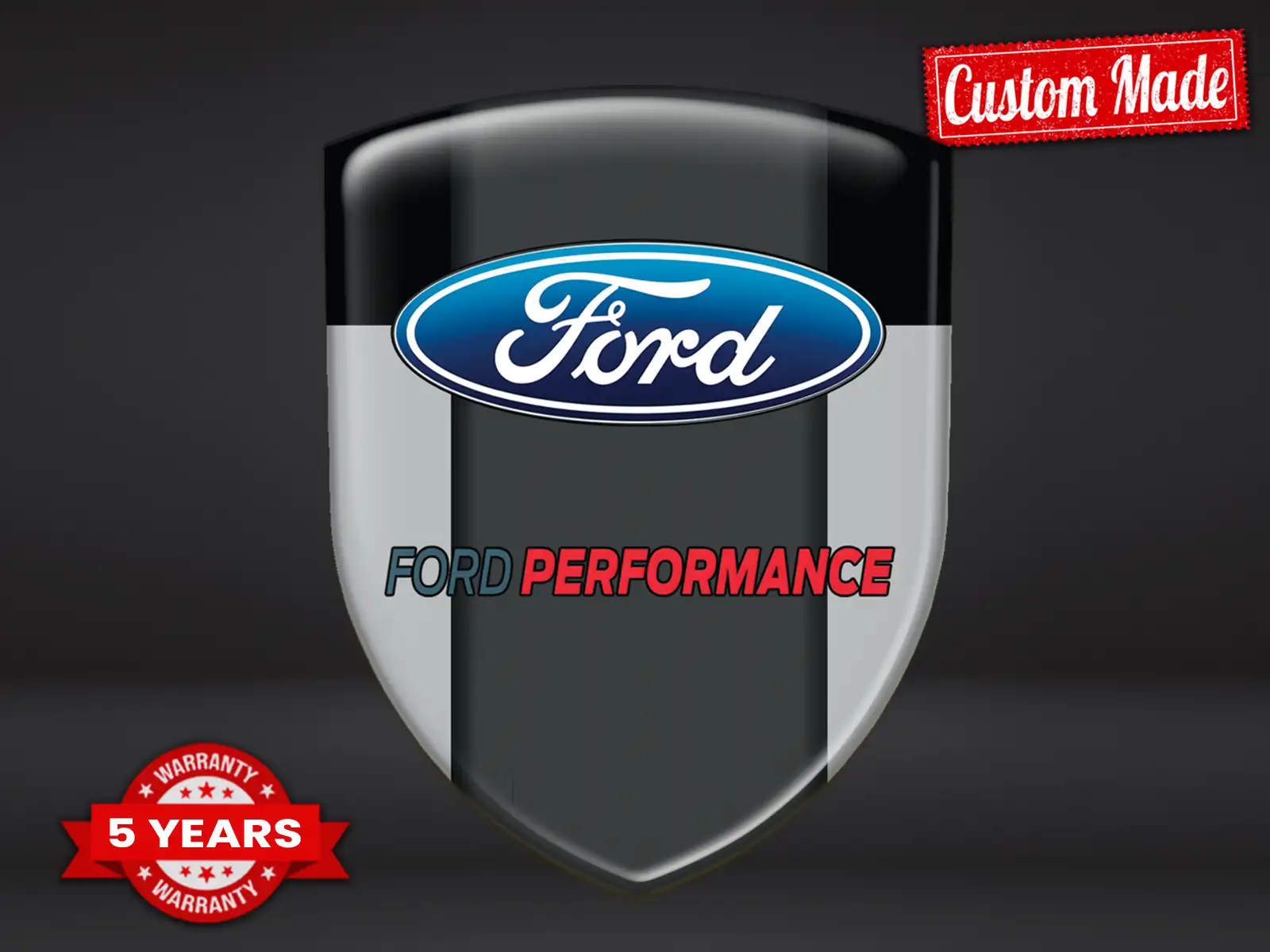 Ford Custom Domes Aufkleber Racing Stil Glänzende Labels